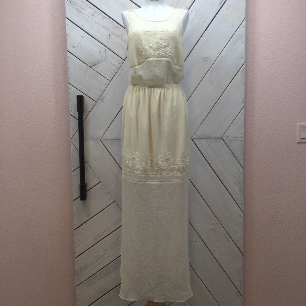 Kimchi Blue Crinkle Gauze Maxi Dress